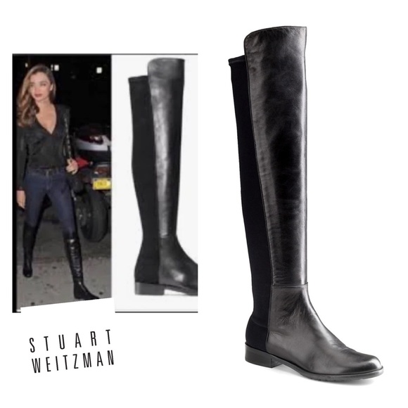 Stuart Weitzman Shoes - Stuart Weitzman
5050 Over-The-Knee Stretch-Leather Boots 9.5
